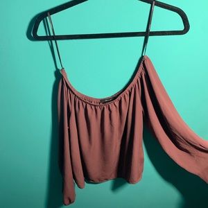 Chiffon Off The Shoulder Top